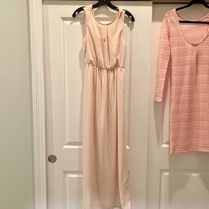 F21 BLUSH PINK MAXI DRESS